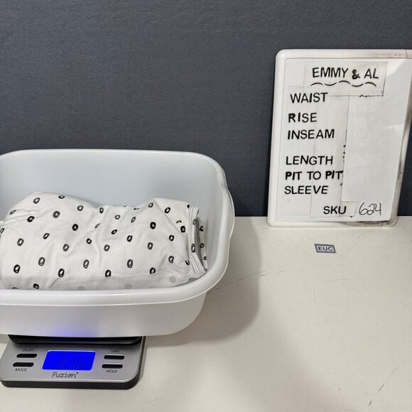 Nested Bean Baby Weighted Zen Swaddle Classic Size 0-6M White O Me O My 1.5 Tog - Picture 8 of 8